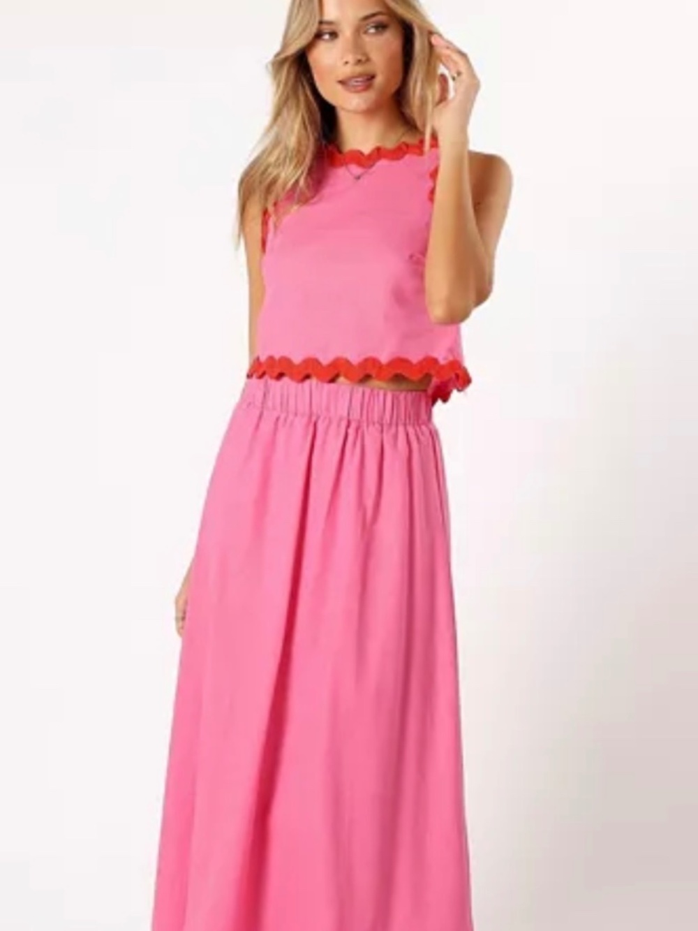 Petal and Pup Two Piece Top and Skirt XL